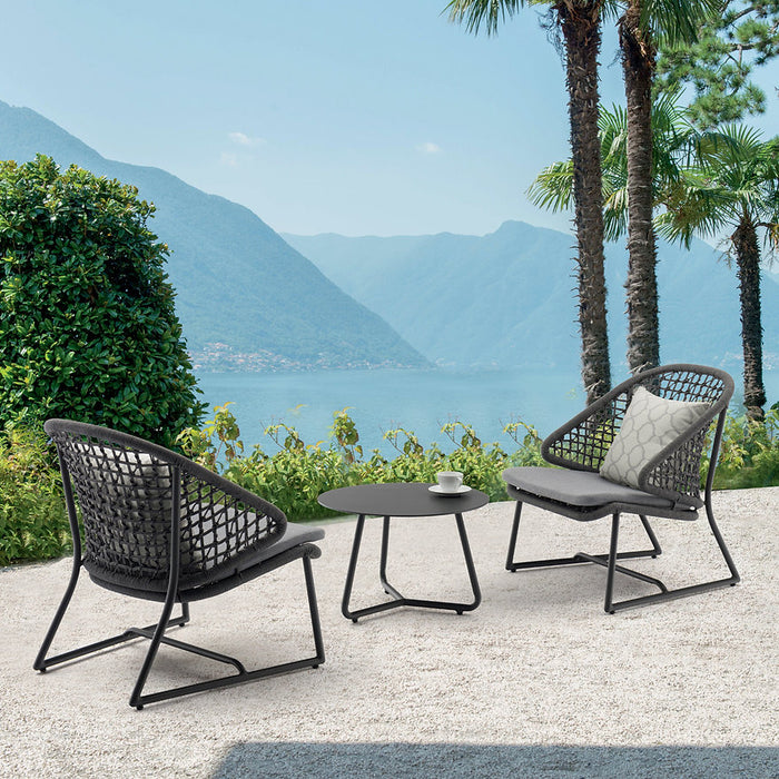 Dark Grey Castlereagh 2 Seater Outdoor Lounge Set