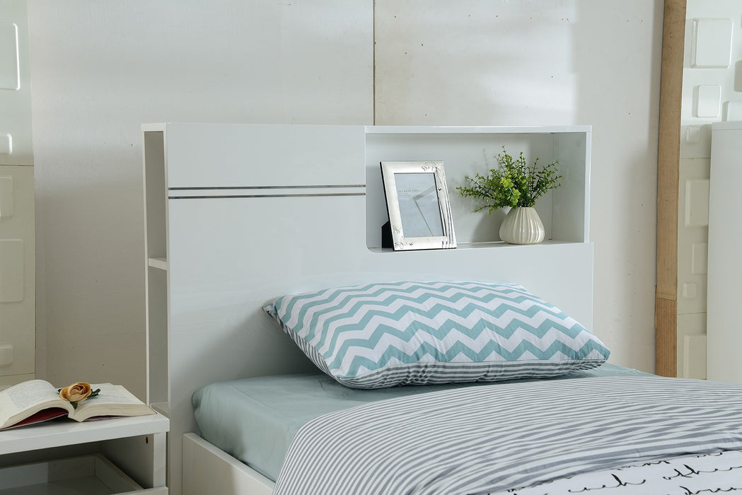 Edge Single Bed with Gas Lift Storage