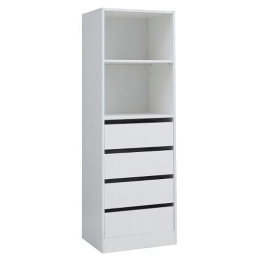 Mission 4 Drawers Wardrobe Insert- White Only
