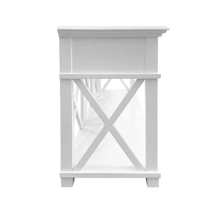Sorrento White Hampton 3 Drawers Console Table