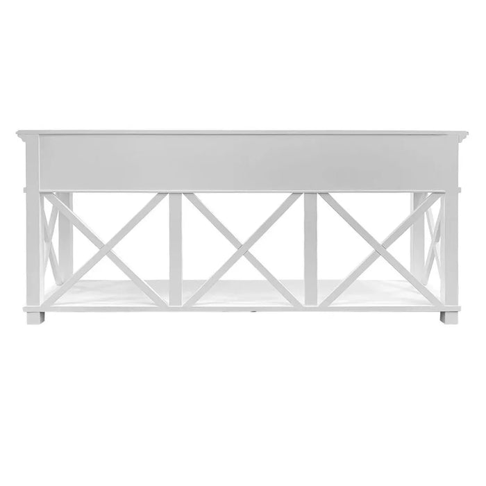 Sorrento White Hampton 3 Drawers Console Table