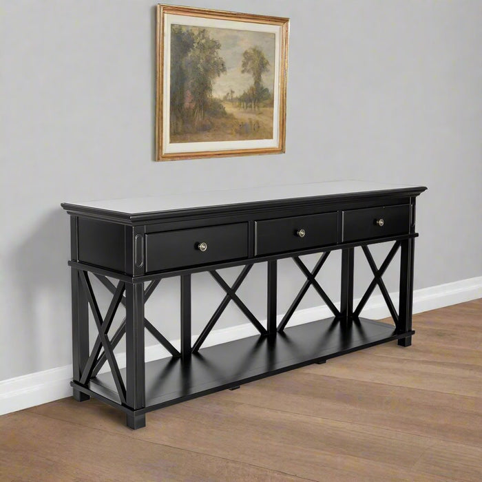 Hampton 3 Drawers Console Table,190cm