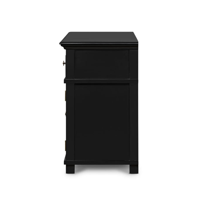 Sorrento Black 3 Door Buffet, 145 cm