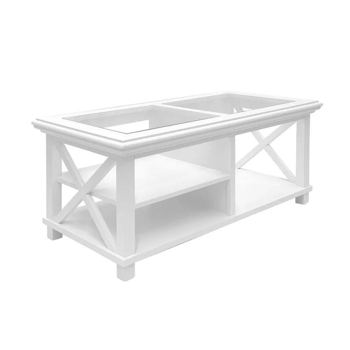 Sorrento Rectangular Hampton Coffee Table White