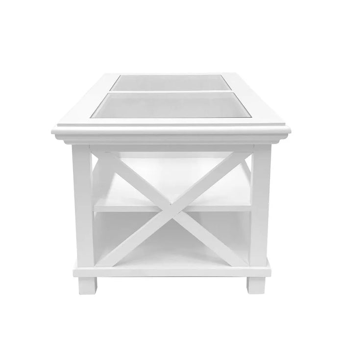 Sorrento Rectangular Hampton Coffee Table White