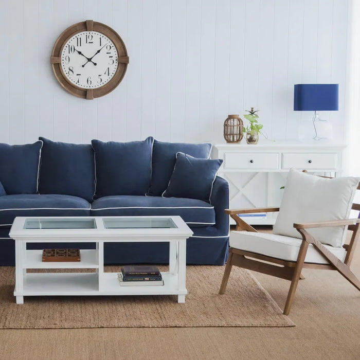 Sorrento Rectangular Hampton Coffee Table White