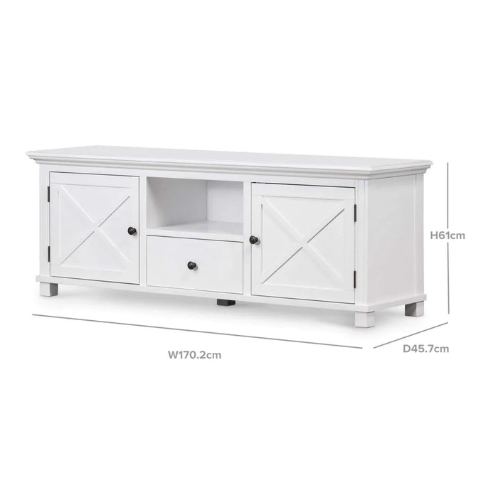 Sorento White Tv Entertainment Unit, 1700mm