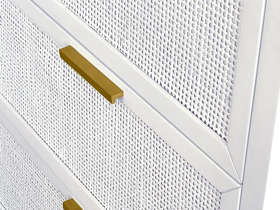 Santorini 1.0m Hamptons Dresser - White