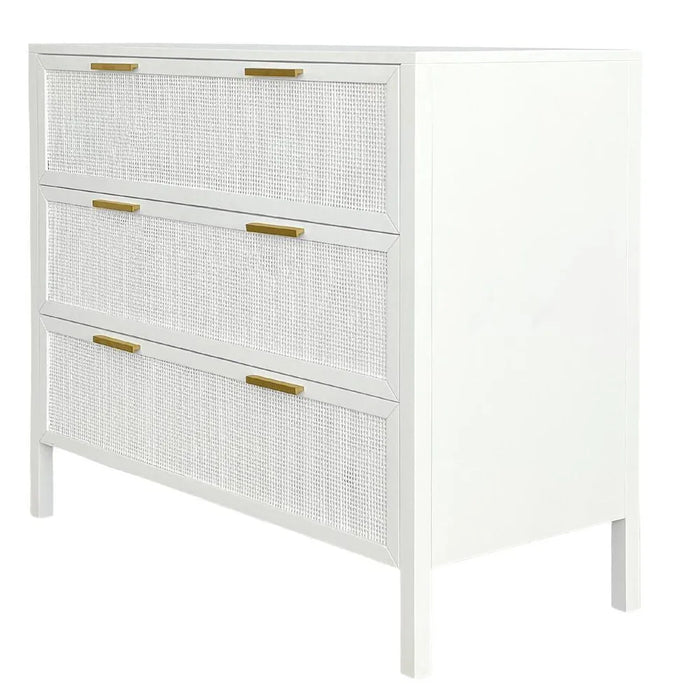 Santorini 1.0m Hamptons Dresser - White