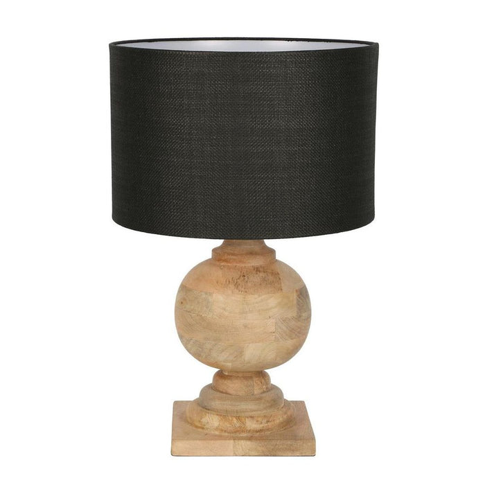Coach - Natural - Turned Wood Ball Balustrade Table Lamp