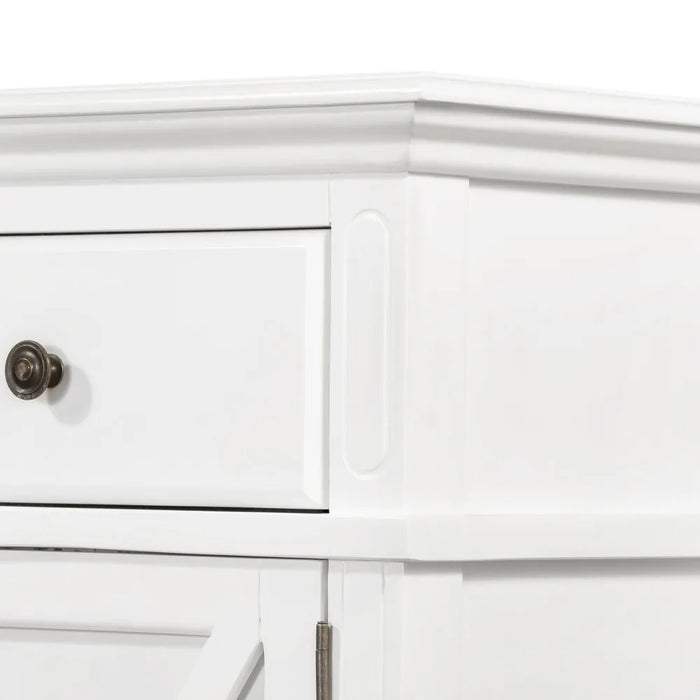 White Sorrento 4 Door 4 Drawer Buffet 188cm