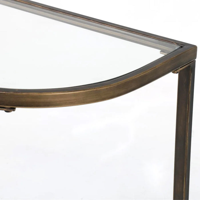 Palladium Glass Hallway Table 120cm