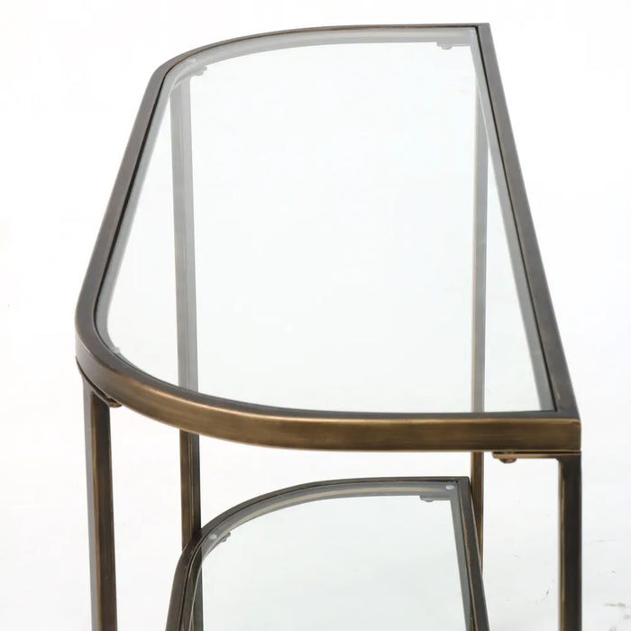 Palladium Glass Hallway Table 120cm