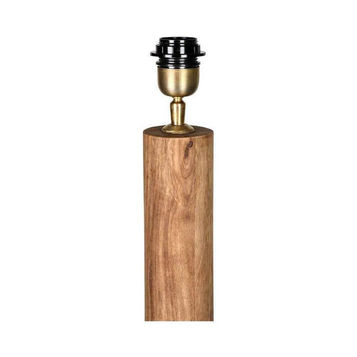 Flask Wood Floor Lamp Base Saddle- Base Only