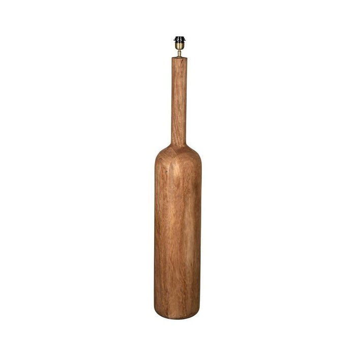 Flask Wood Floor Lamp Base Saddle- Base Only