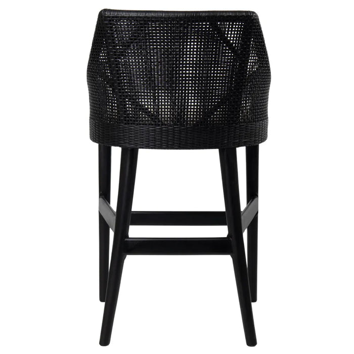 Carlingford Rattan Counter Stool Black