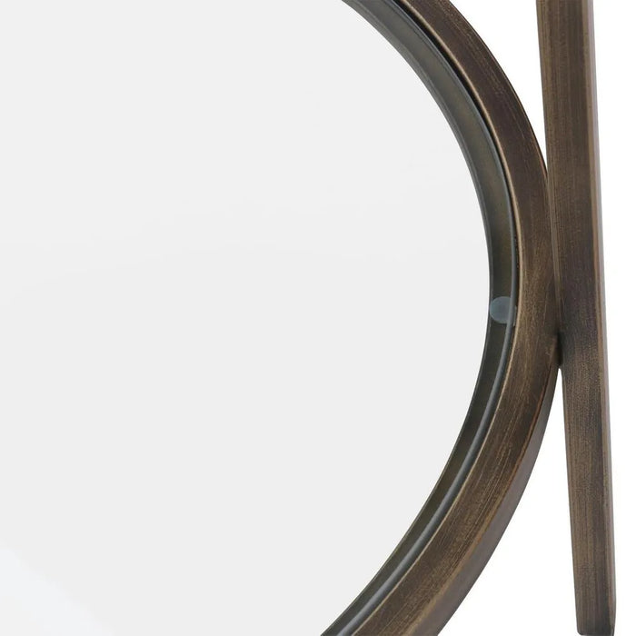 Palladium 90cm Round Coffee Table - Brass