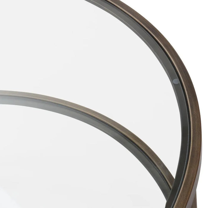 Palladium 90cm Round Coffee Table - Brass