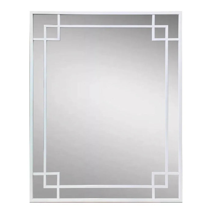 Hoxton 1.6m Black Mirror With Corner Detail