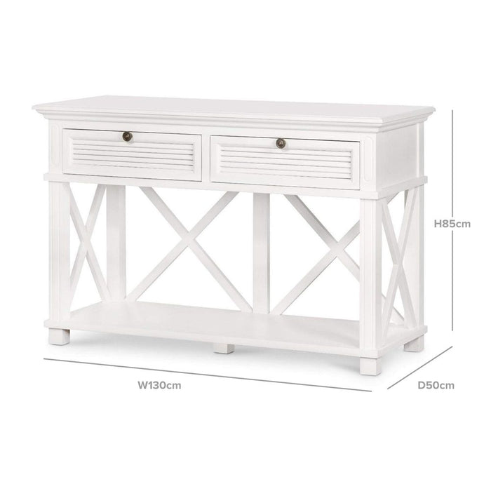 West Beach 2 Drawer Console Table, 130cm