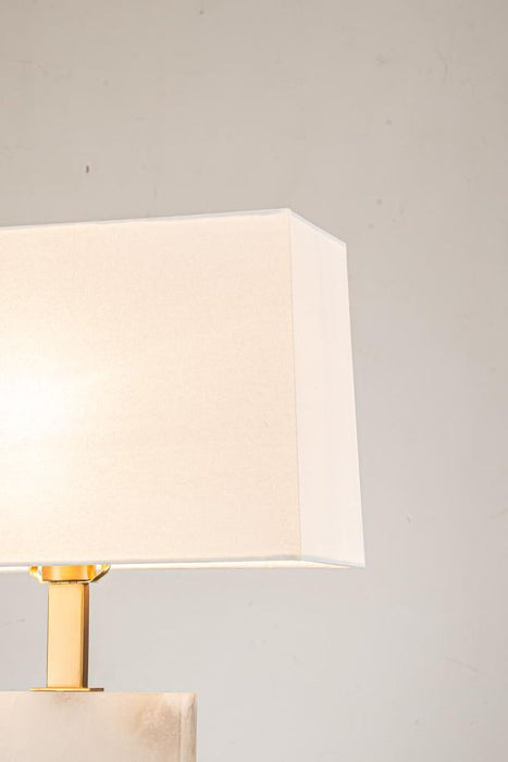 Roco Alabaster Table Lamp With Shade