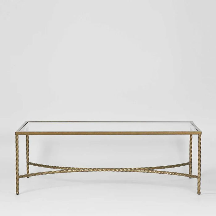 Palais 1.25m Rectangular Coffee Table Gold