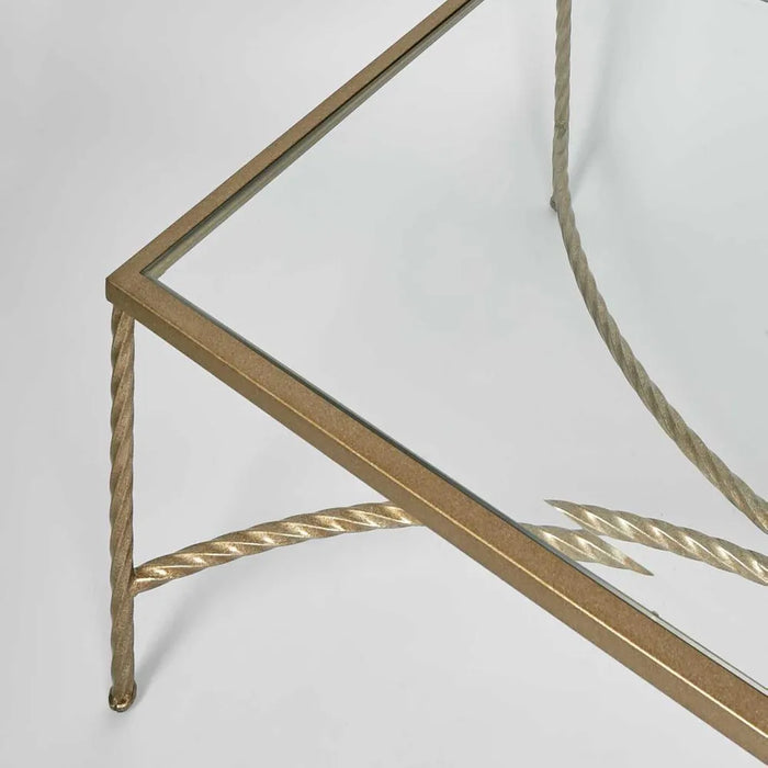 Palais 1.25m Rectangular Coffee Table Gold