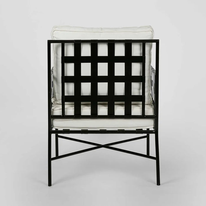 Black Sheffield Iron Lounge Chair