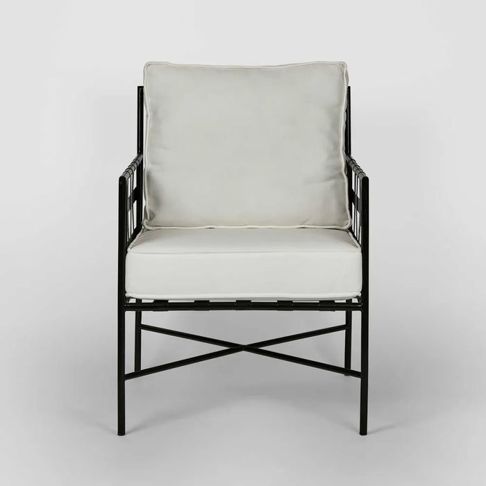 Black Sheffield Iron Lounge Chair