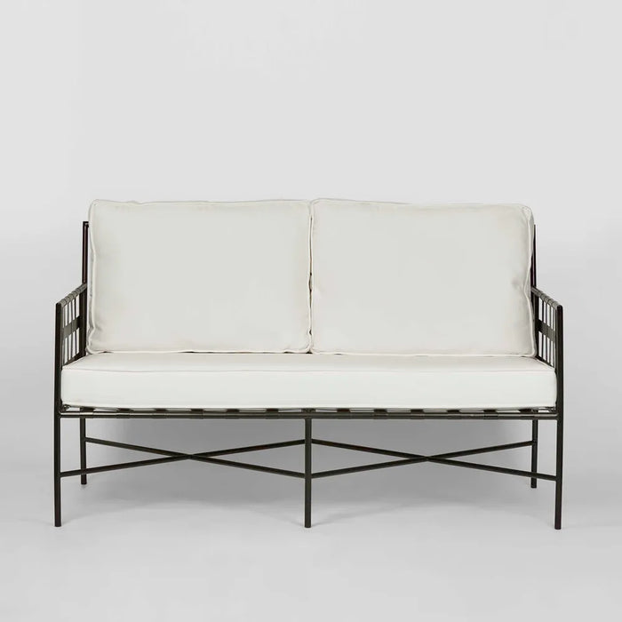 2 Seater Black Sheffield Iron Lounge