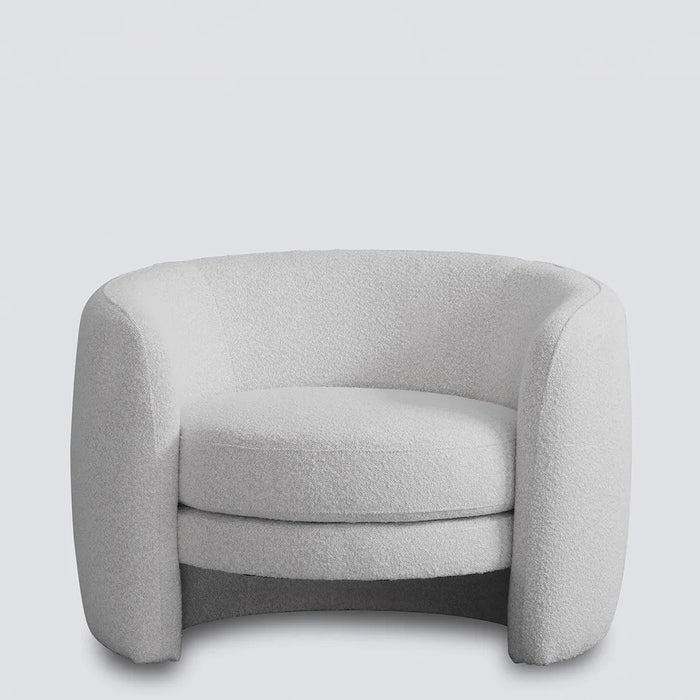 Vanilla Cora Boucle Fabric Occasional Armchair