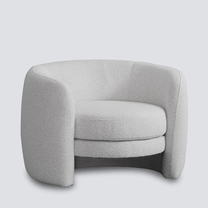 Vanilla Cora Boucle Fabric Occasional Armchair