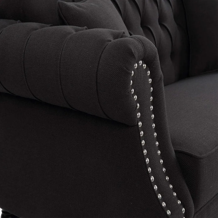 3 Seater Charcoal Vaucluse Sofa