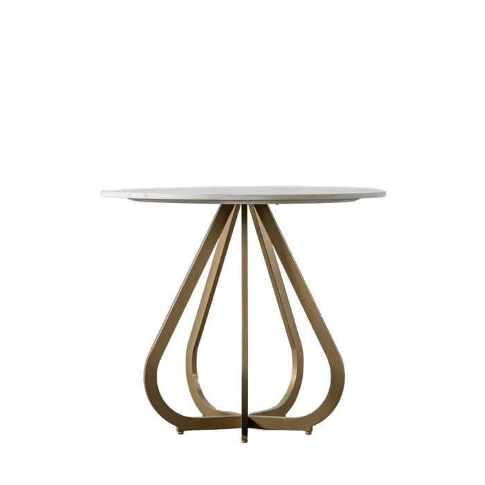 Moorgate 90cm Dining Table Gold