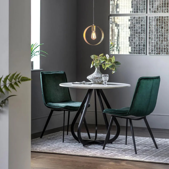 Moorgate 90cm Dining Table Black