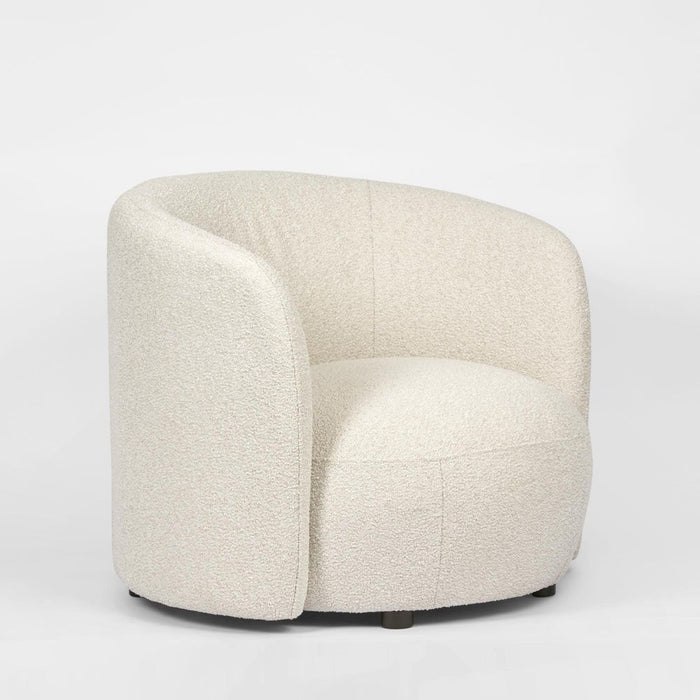 Off White Cleo Boucle Chair