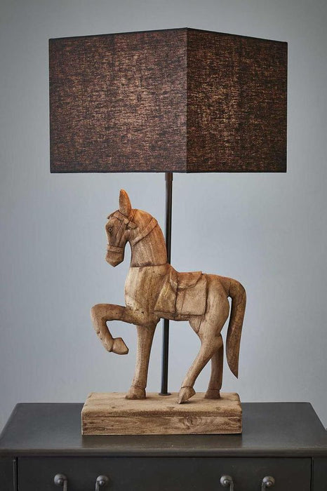 Clyde Table Lamp Base Dark Natural- Base Only