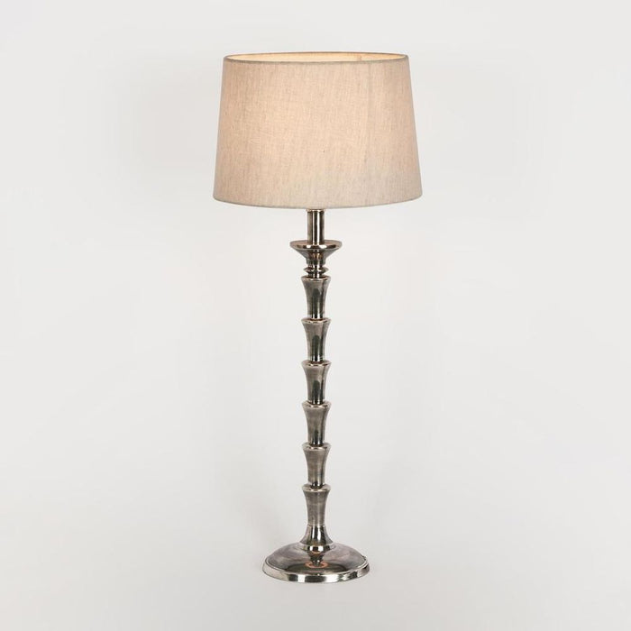 Jordan Table Lamp Base Antique Silver- Base Only