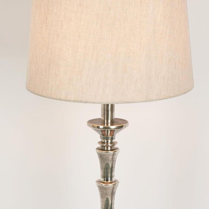 Jordan Table Lamp Base Antique Silver- Base Only