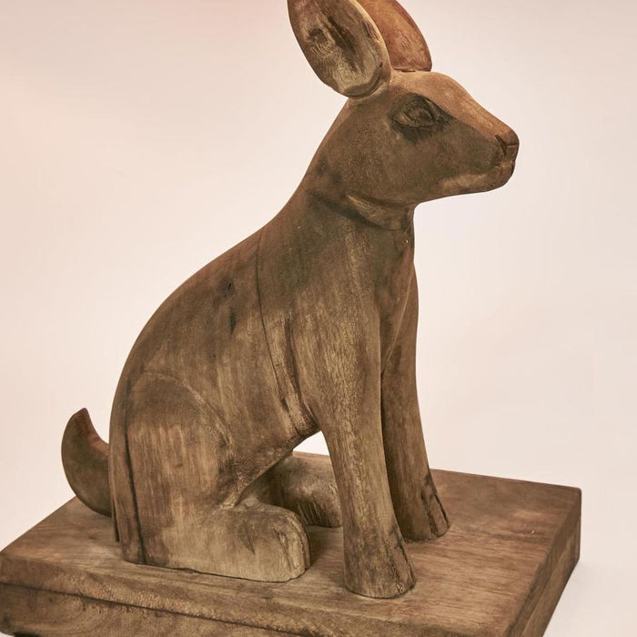 Simon Table Lamp Base Dark Natural- Base Only