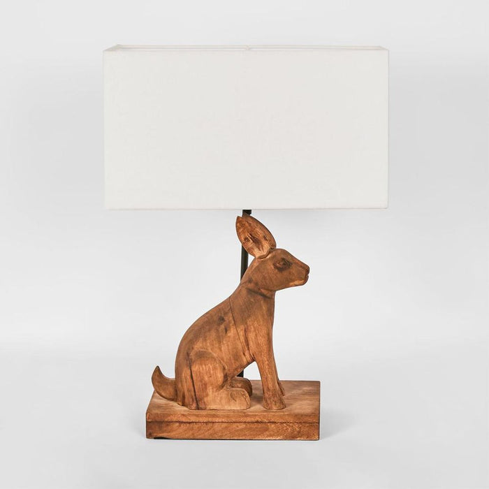 Simon Table Lamp Base Dark Natural- Base Only