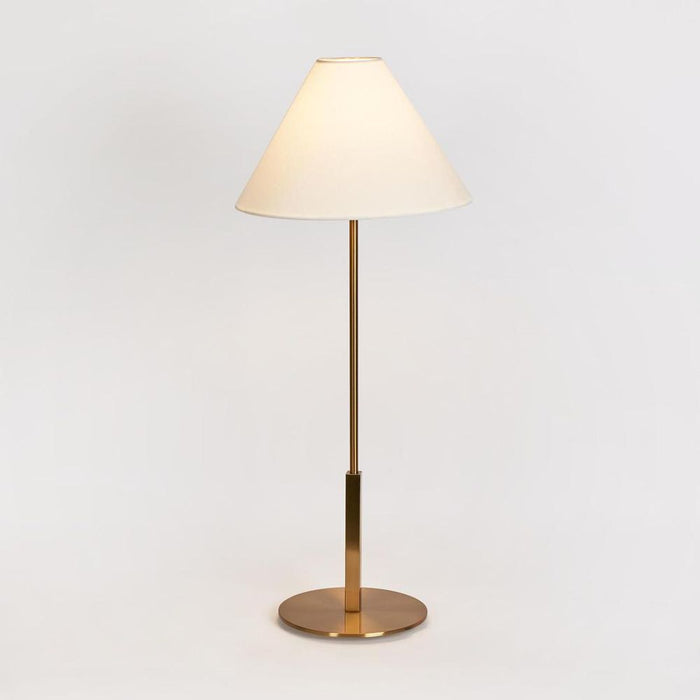Alpine Table Lamp Antique Brass with shade
