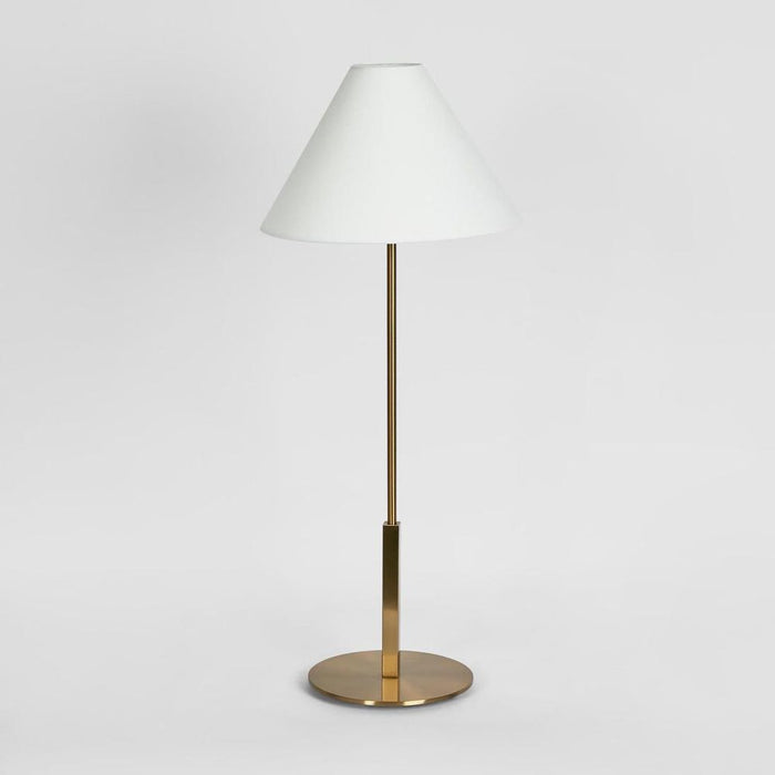 Alpine Table Lamp Antique Brass with shade