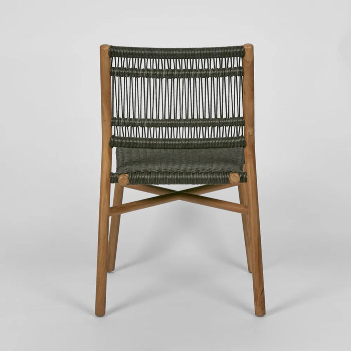 Wategos Charcoal Outdoor Teak Dining Chair