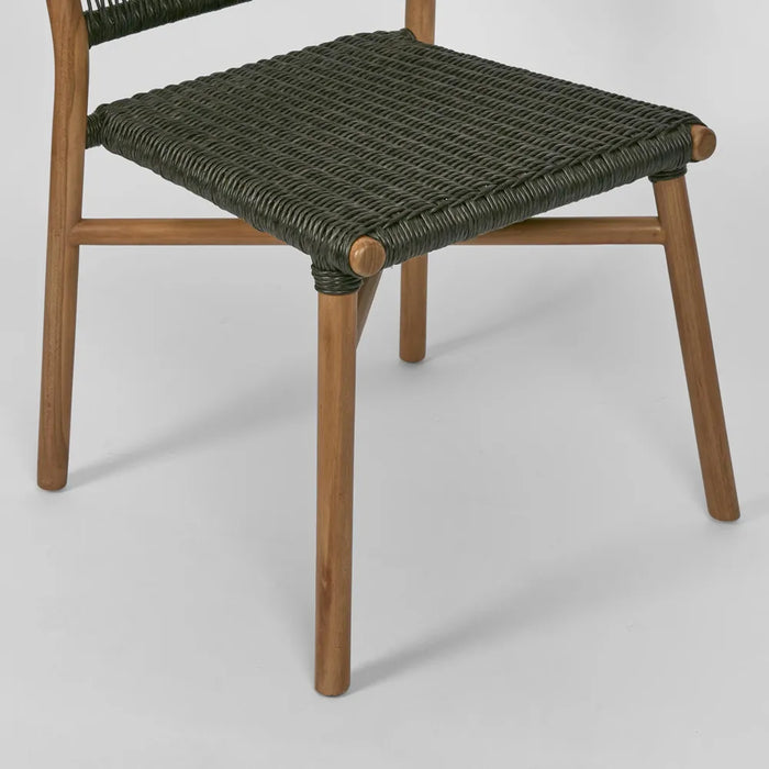 Wategos Charcoal Outdoor Teak Dining Chair