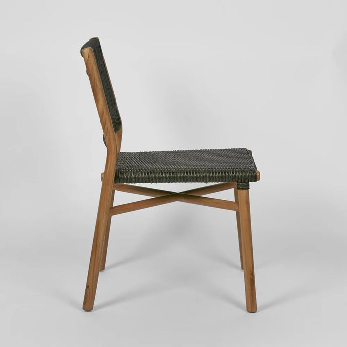 Wategos Charcoal Outdoor Teak Dining Chair