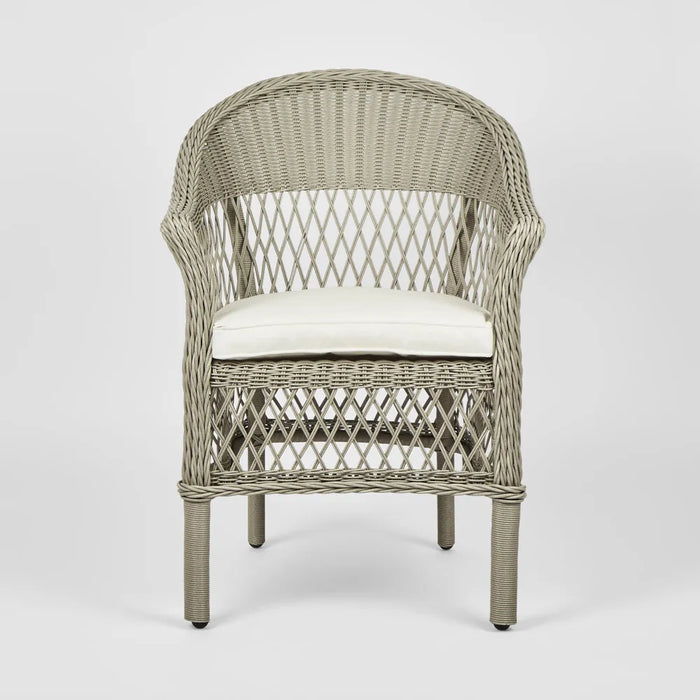 Grey Marco Aluminium Synthetic Wicker Outdoor Chair