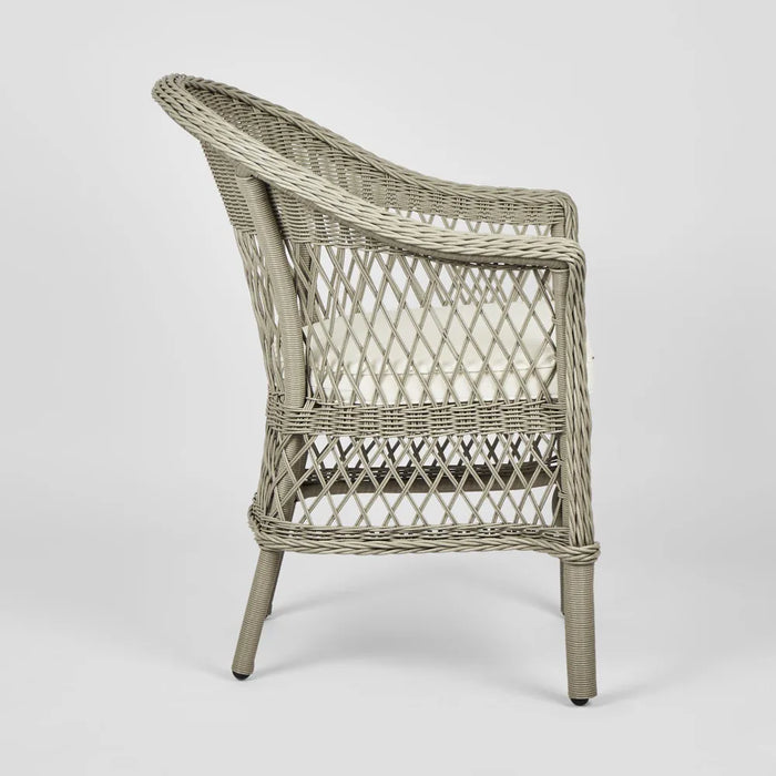 Grey Marco Aluminium Synthetic Wicker Outdoor Chair