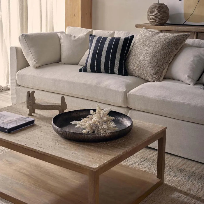 Denver 1.2m Travertine Coffee Table