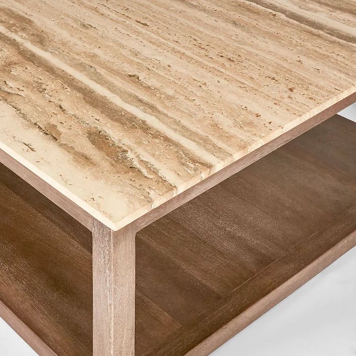 Denver 1.2m Travertine Coffee Table
